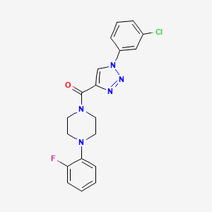 (1-(3-chlorophenyl)-1H-1,2,3-triazol-4-yl)(4-(2-fluorophenyl)piperazin-1-yl)methanone