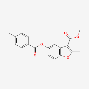 3-(Methoxycarbonyl)-2-methylbenzo[b]furan-5-yl 4-methylbenzoate