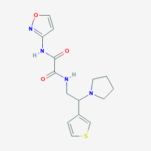 N1-(isoxazol-3-yl)-N2-(2-(pyrrolidin-1-yl)-2-(thiophen-3-yl)ethyl)oxalamide