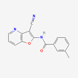 N-(3-cyanofuro[3,2-b]pyridin-2-yl)-3-methylbenzenecarboxamide