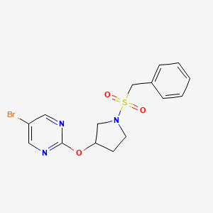 5-Bromo-2-[(1-phenylmethanesulfonylpyrrolidin-3-yl)oxy]pyrimidine