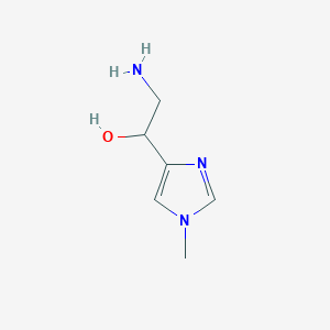 molecular formula C6H11N3O B2631121 2-氨基-1-(1-甲基-1H-咪唑-4-基)乙醇 CAS No. 1537473-20-3