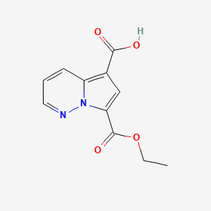 7-Ethoxycarbonylpyrrolo[1,2-b]pyridazine-5-carboxylic acid