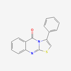 molecular formula C16H10N2OS B2631124 3-phenyl-5H-thiazolo[2,3-b]quinazolin-5-one CAS No. 23905-59-1