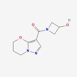(6,7-dihydro-5H-pyrazolo[5,1-b][1,3]oxazin-3-yl)(3-hydroxyazetidin-1-yl)methanone