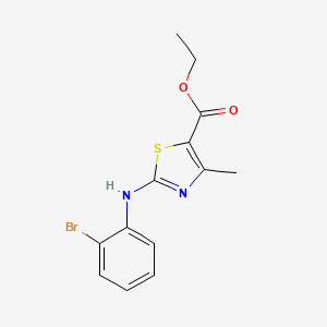 molecular formula C13H13BrN2O2S B2631130 Ethyl 2-[(2-bromophenyl)amino]-4-methyl-1,3-thiazole-5-carboxylate CAS No. 1797989-07-1