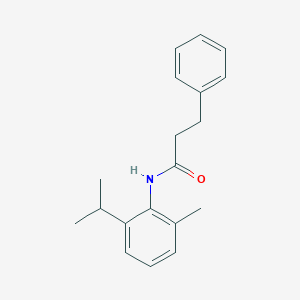 N-(2-methyl-6-propan-2-ylphenyl)-3-phenylpropanamide