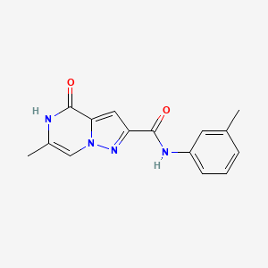 6-methyl-N-(3-methylphenyl)-4-oxo-4,5-dihydropyrazolo[1,5-a]pyrazine-2-carboxamide