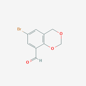 molecular formula C9H7BrO3 B2631171 6-溴-4H-1,3-苯并二氧杂环-8-甲醛 CAS No. 147723-32-8