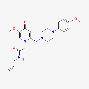 N-allyl-2-(5-methoxy-2-((4-(4-methoxyphenyl)piperazin-1-yl)methyl)-4-oxopyridin-1(4H)-yl)acetamide