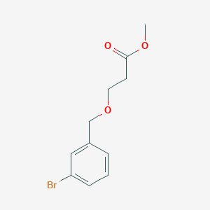 molecular formula C11H13BrO3 B2631193 Methyl 3-[(3-bromophenyl)methoxy]propanoate CAS No. 1548231-39-5