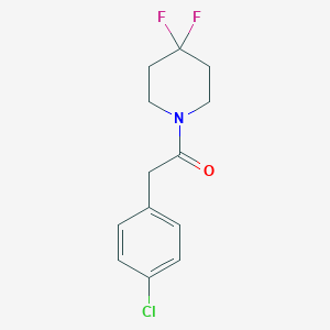 2-(4-Chlorophenyl)-1-(4,4-difluoropiperidin-1-yl)ethan-1-one