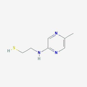 molecular formula C7H11N3S B026312 2-((5-Methylpyrazin-2-yl)amino)ethanethiol CAS No. 105954-48-1