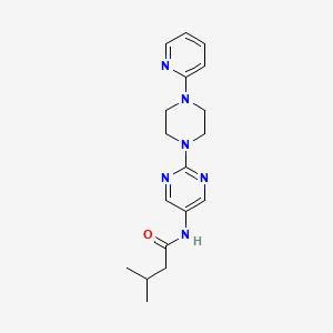 molecular formula C18H24N6O B2631228 3-甲基-N-(2-(4-(吡啶-2-基)哌嗪-1-基)嘧啶-5-基)丁酰胺 CAS No. 1396861-16-7