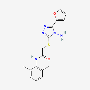 2-{[4-amino-5-(furan-2-yl)-4H-1,2,4-triazol-3-yl]sulfanyl}-N-(2,6-dimethylphenyl)acetamide