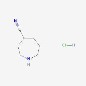 B2631232 Azepane-4-carbonitrile hydrochloride CAS No. 1259062-50-4; 1984184-02-2