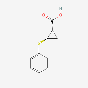 molecular formula C10H10O2S B2631260 (1S,2R)-2-Phenylsulfanylcyclopropane-1-carboxylic acid CAS No. 2135442-60-1