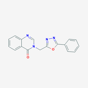 molecular formula C17H12N4O2 B263127 3-[(5-phenyl-1,3,4-oxadiazol-2-yl)methyl]quinazolin-4(3H)-one 