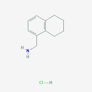 molecular formula C11H16ClN B2631277 5,6,7,8-Tetrahydronaphthalen-1-ylmethanamine;hydrochloride CAS No. 1369497-54-0