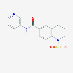 1-(methylsulfonyl)-N-(pyridin-3-yl)-1,2,3,4-tetrahydroquinoline-6-carboxamide