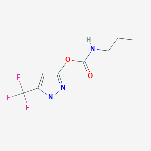 1-methyl-5-(trifluoromethyl)-1H-pyrazol-3-yl N-propylcarbamate