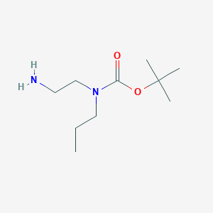 molecular formula C10H22N2O2 B026313 (2-Amino-ethyl)-propyl-carbamic acid tert-butyl ester CAS No. 105628-64-6