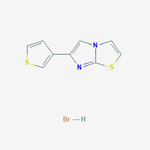 6-(Thiophen-3-yl)imidazo[2,1-b][1,3]thiazole hydrobromide