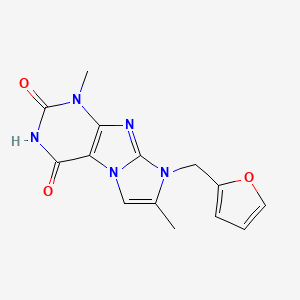 8-(furan-2-ylmethyl)-1,7-dimethyl-1H-imidazo[2,1-f]purine-2,4(3H,8H)-dione
