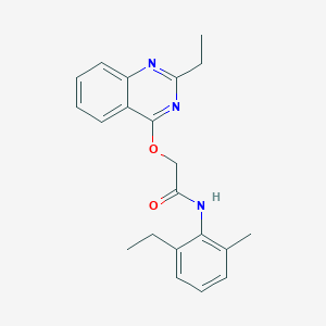 N-(2-ethyl-6-methylphenyl)-2-((2-ethylquinazolin-4-yl)oxy)acetamide