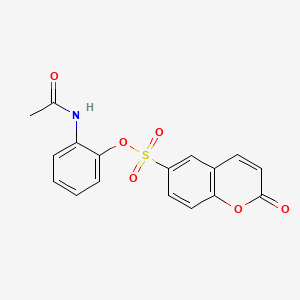 2-acetamidophenyl 2-oxo-2H-chromene-6-sulfonate