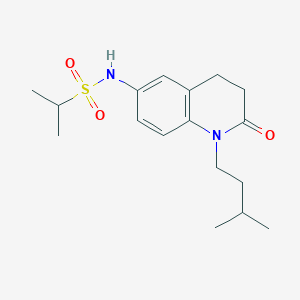 N-(1-isopentyl-2-oxo-1,2,3,4-tetrahydroquinolin-6-yl)propane-2-sulfonamide
