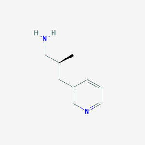 molecular formula C9H14N2 B2631387 (2S)-2-Methyl-3-pyridin-3-ylpropan-1-amine CAS No. 2248198-02-7