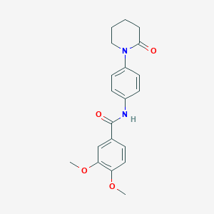 3,4-dimethoxy-N-(4-(2-oxopiperidin-1-yl)phenyl)benzamide