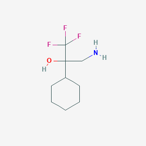 3-Amino-2-cyclohexyl-1,1,1-trifluoropropan-2-ol