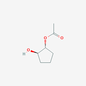 molecular formula C7H12O3 B026314 (1R)-反式-1,2-环戊二醇单乙酸酯 CAS No. 105663-22-7