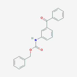 molecular formula C21H17NO3 B263142 benzyl N-(3-benzoylphenyl)carbamate 