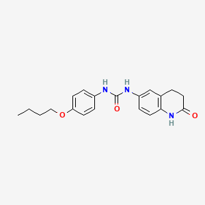 molecular formula C20H23N3O3 B2631426 1-(4-Butoxyphenyl)-3-(2-oxo-1,2,3,4-tetrahydroquinolin-6-yl)urea CAS No. 1171808-68-6