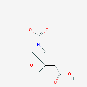 2-(6-(Tert-butoxycarbonyl)-1-oxa-6-azaspiro[3.3]heptan-3-yl)acetic acid