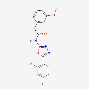 molecular formula C17H13F2N3O3 B2631435 N-(5-(2,4-difluorophenyl)-1,3,4-oxadiazol-2-yl)-2-(3-methoxyphenyl)acetamide CAS No. 1171144-49-2