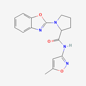 1-(benzo[d]oxazol-2-yl)-N-(5-methylisoxazol-3-yl)pyrrolidine-2-carboxamide