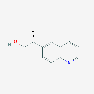 molecular formula C12H13NO B2631440 (2R)-2-Quinolin-6-ylpropan-1-ol CAS No. 2248184-10-1