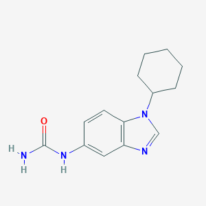 molecular formula C14H18N4O B263145 1-(1-cyclohexyl-1H-benzimidazol-5-yl)urea 
