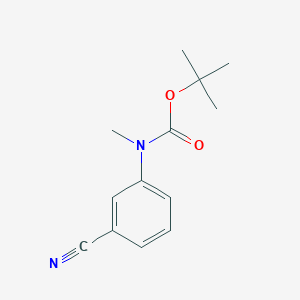 molecular formula C13H16N2O2 B2631457 tert-butyl N-(3-cyanophenyl)-N-methylcarbamate CAS No. 1339840-80-0