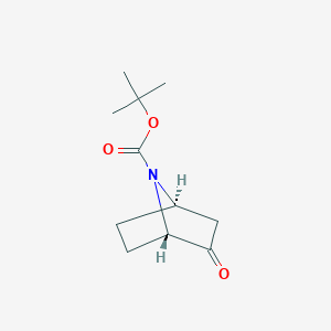 molecular formula C11H17NO3 B2631469 叔丁基(1S,4R)-2-氧代-7-氮杂双环[2.2.1]庚烷-7-羧酸酯 CAS No. 163513-99-3
