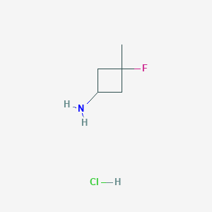 molecular formula C5H11ClFN B2631487 3-Fluoro-3-methylcyclobutan-1-amine hydrochloride CAS No. 1812174-83-6