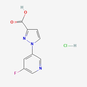 1-(5-Fluoropyridin-3-yl)-1H-pyrazole-3-carboxylic acid hydrochloride