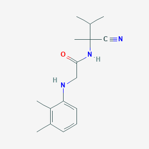 molecular formula C16H23N3O B2631491 N-(1-cyano-1,2-dimethylpropyl)-2-[(2,3-dimethylphenyl)amino]acetamide CAS No. 1209271-03-3