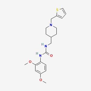 1-(2,4-Dimethoxyphenyl)-3-((1-(thiophen-2-ylmethyl)piperidin-4-yl)methyl)urea
