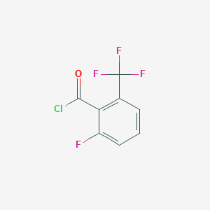 molecular formula C8H3ClF4O B026315 2-Fluoro-6-(trifluoromethyl)benzoyl chloride CAS No. 109227-12-5