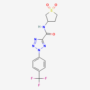 N-(1,1-dioxidotetrahydrothiophen-3-yl)-2-(4-(trifluoromethyl)phenyl)-2H-tetrazole-5-carboxamide